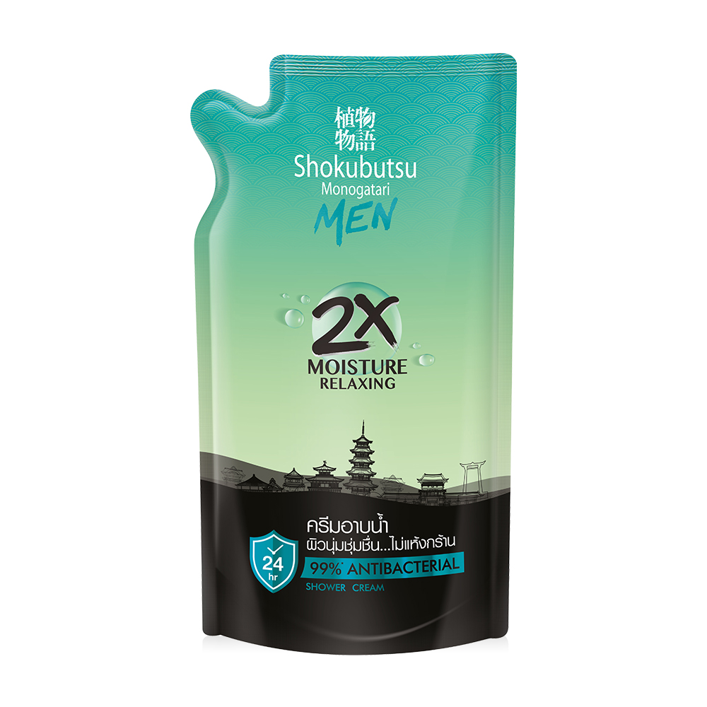 Shokubutsu Monogatari Men Moisture Relaxing Shower Cream [Refill] 400ml
