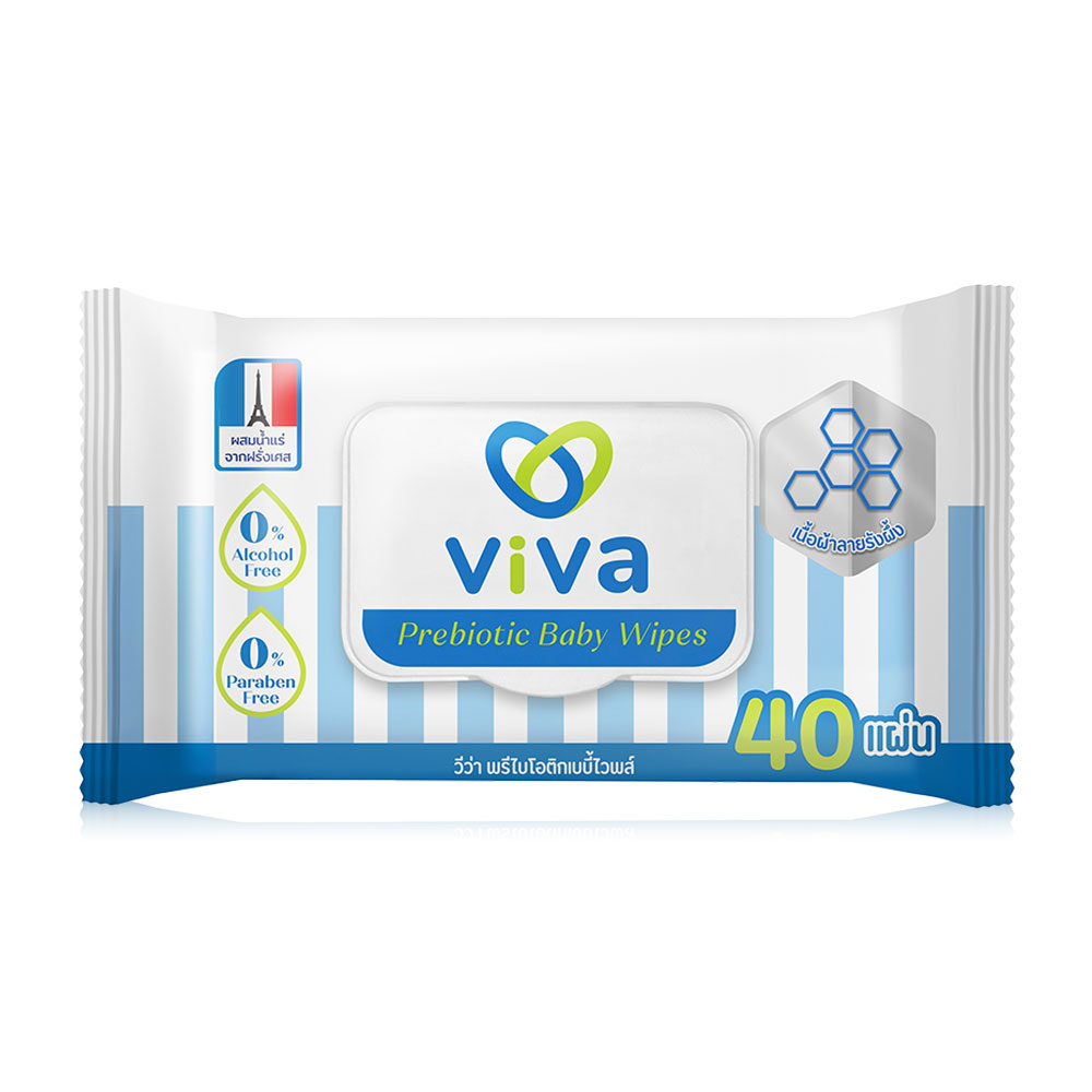 ViVa Prebiotic Baby Wipes 40 Sheets