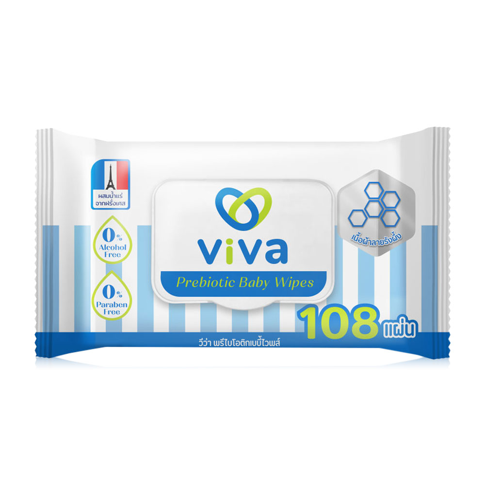 ViVa Prebiotic Baby Wipes 108 Sheets