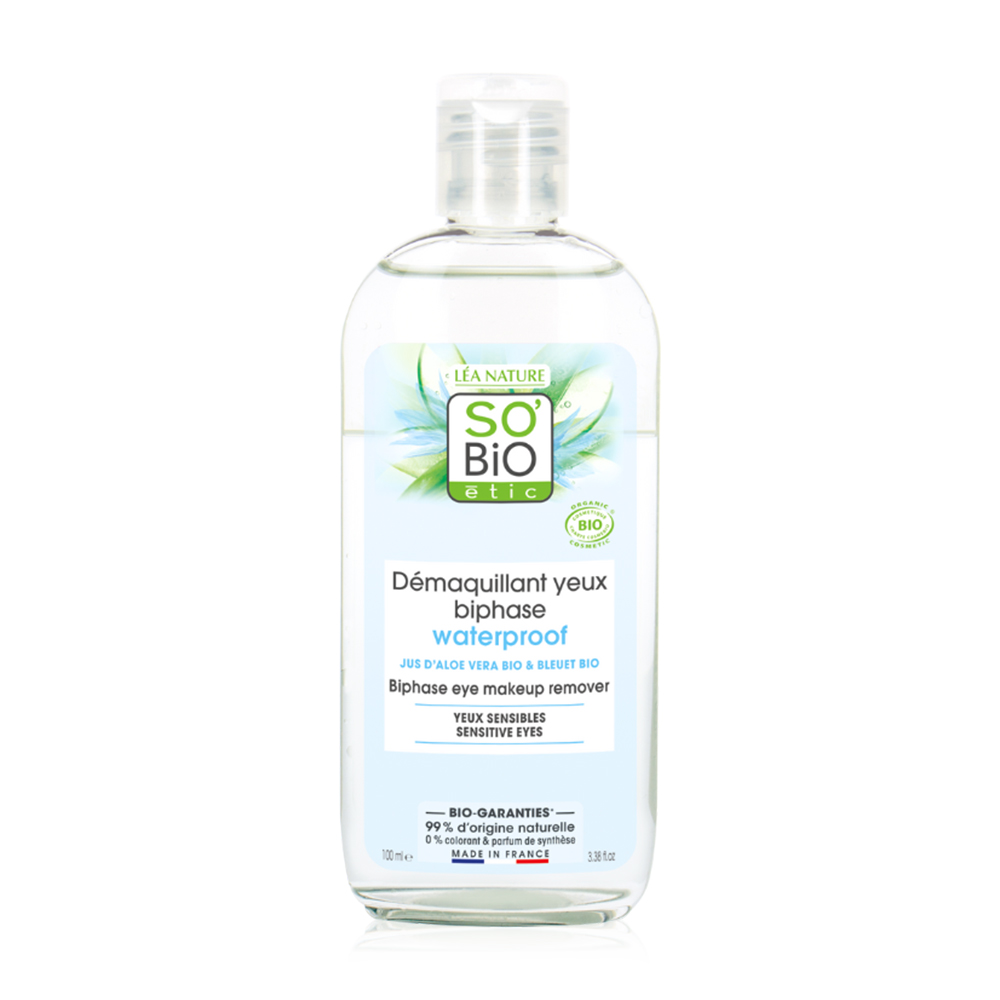 SO’BIO ETIC Hydra Aloevera Eye & Lash Waterproof Makeup Remover 100ml