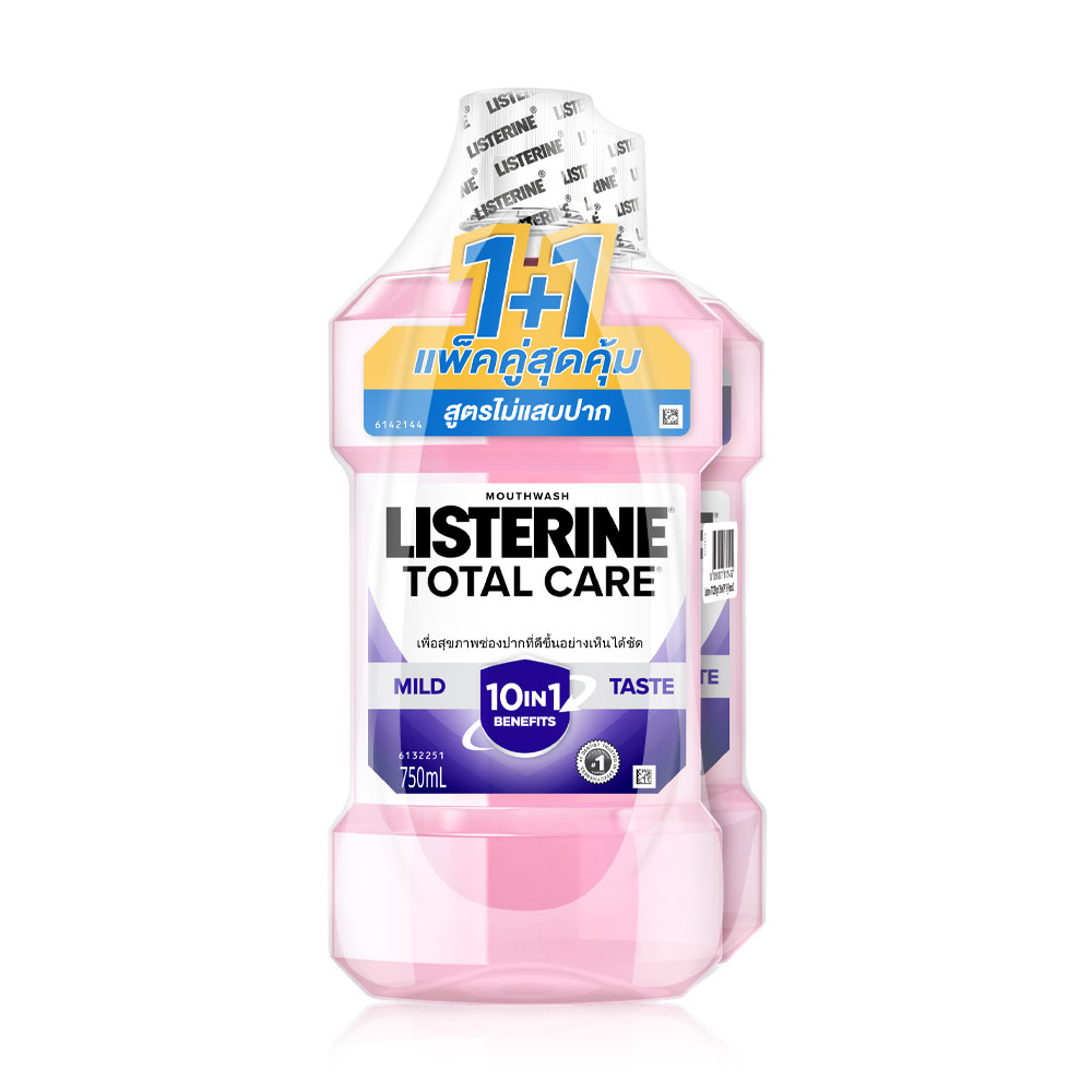 Listerine Mouthwash Total Care Zero Night [750ml x 2pcs]