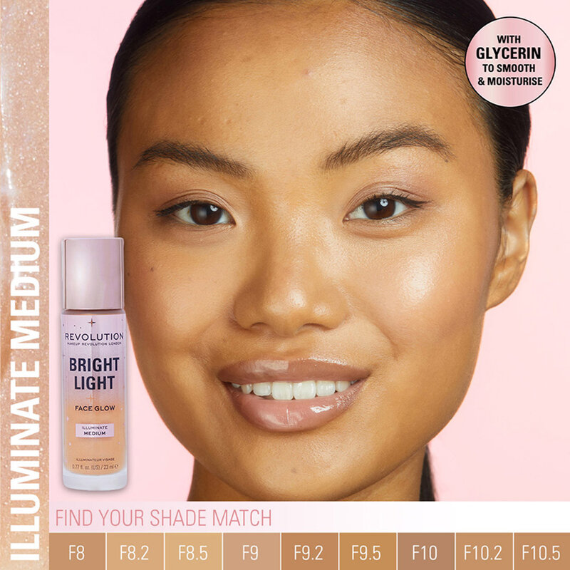 Makeup Revolution Bright Light Face Glow 23ml #Medium Light
