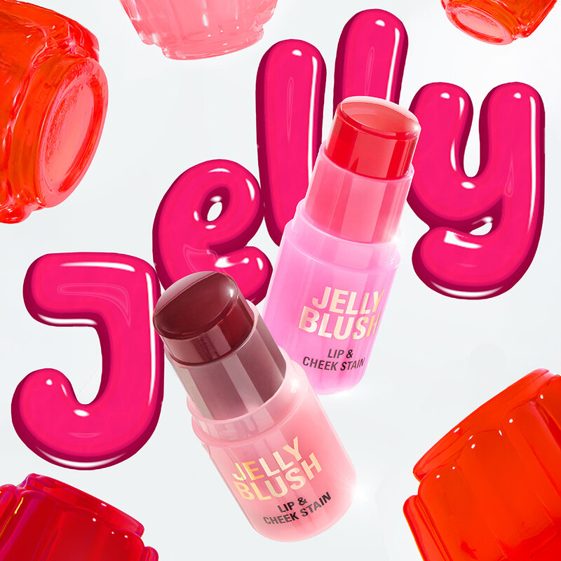 Makeup Revolution Jelly Blush Lip & Cheek Stain 5.5g #Peach Jelly