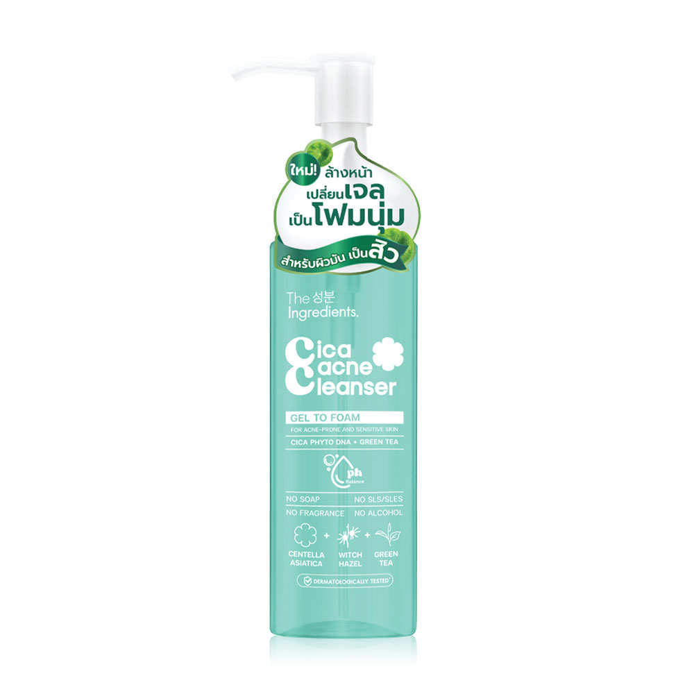 The Ingredients Gel to Foam DNA Cica Acne Cleanser 150g