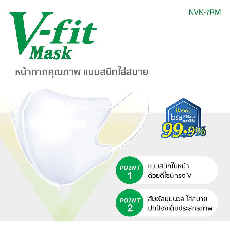 IRIS OHYAMA Disposable Face Mask Nvn - 30Rm Vfit 30pcs