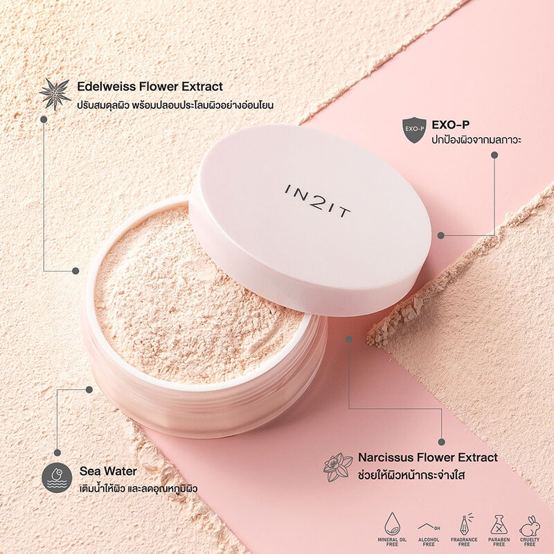 In2It Skinlucent Luminous Setting Powder 10g #Moonlit Beige