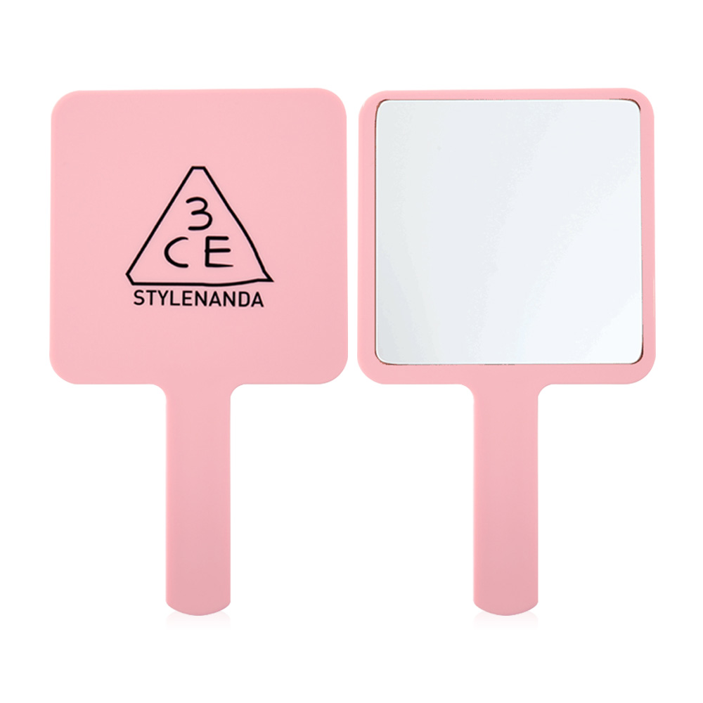 3CE Mini Square Hand Mirror 1pc #Pink Rumour