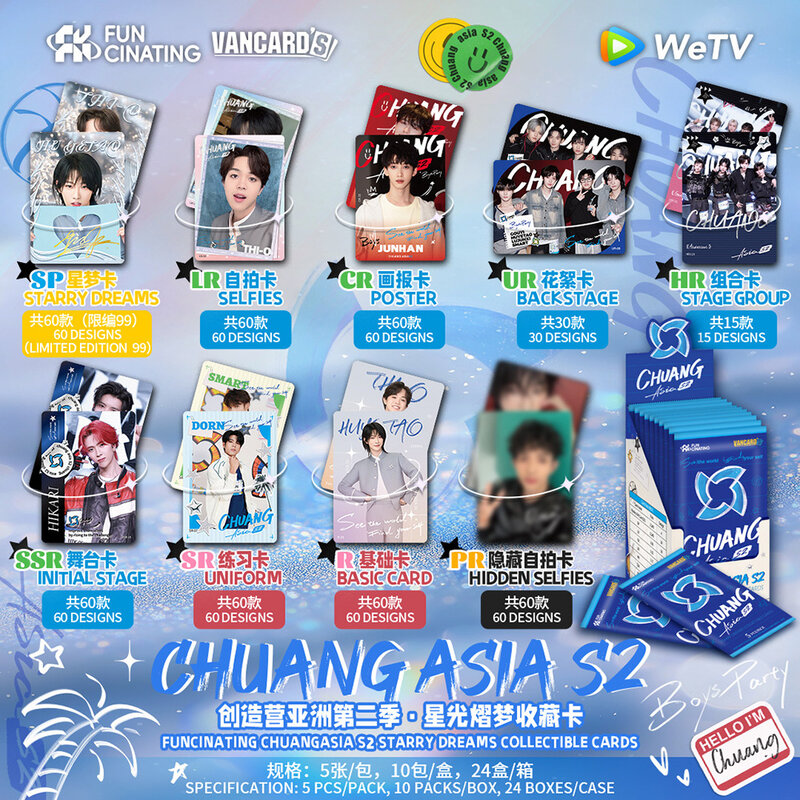 Chuang Asia 2025 Strarry Dreams Collectible Cards Pack [Random 5pcs]