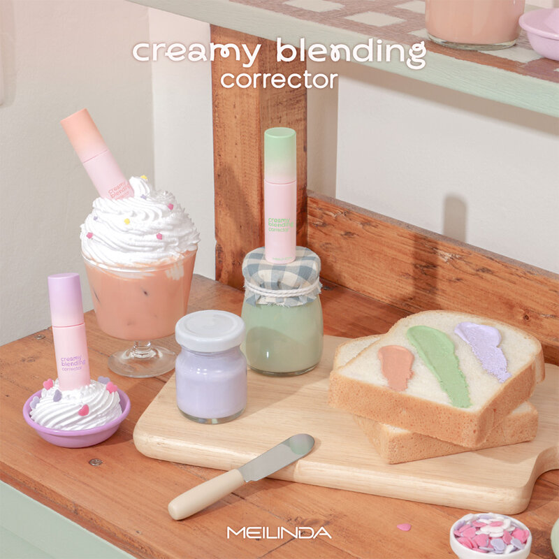 Mei Linda Creamy Blending Corrector 4ml #01 Thai Milk Tea