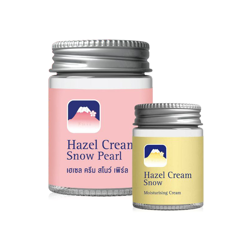 Fuji Cream Set 2Items Hazel Cream Snow Pearl Moisturising Cream 50g + Snow Moisturising Cream 30g