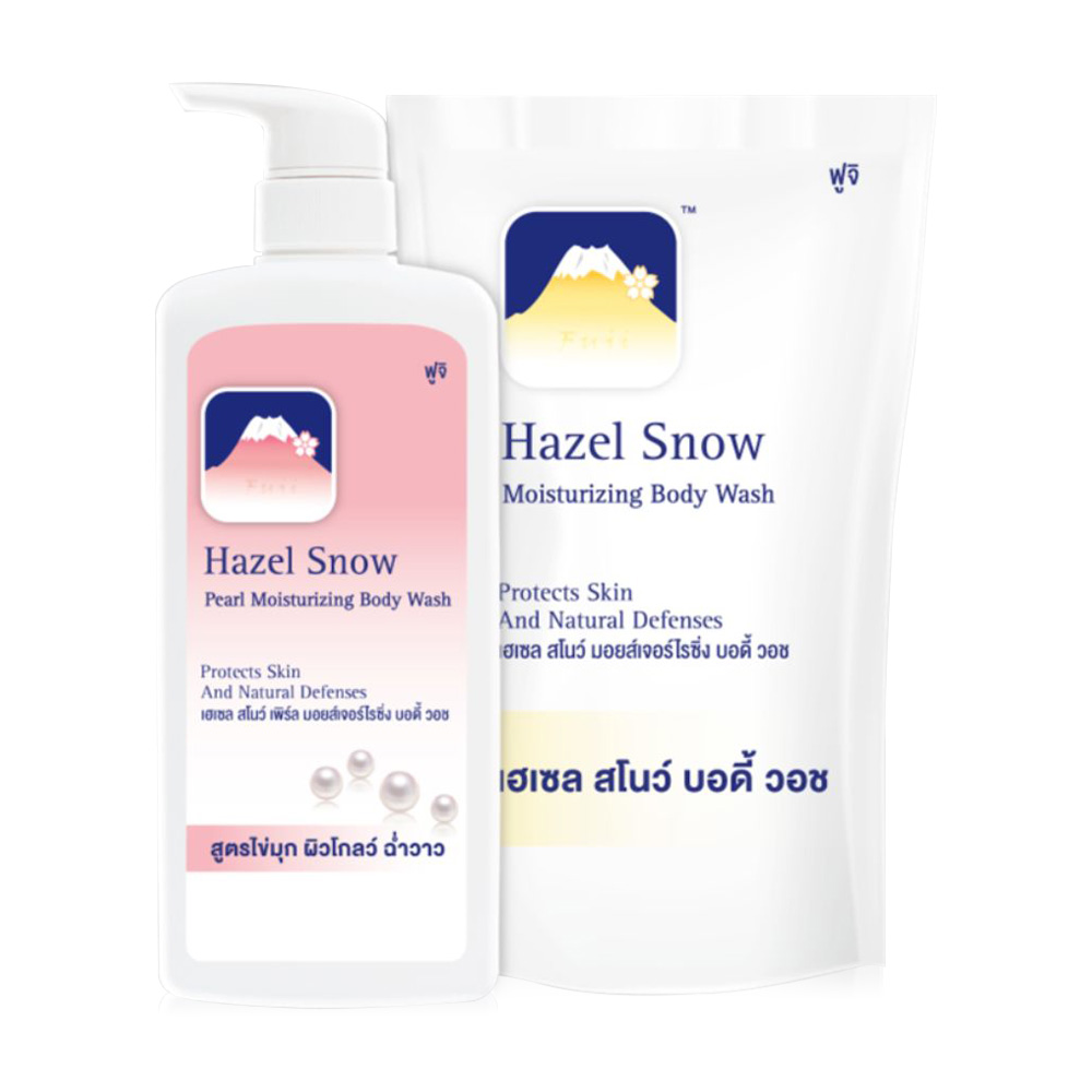 Fuji Cream Hazel Snow Pearl Moisturizing Body Wash 400g [Free! Refill 400g]