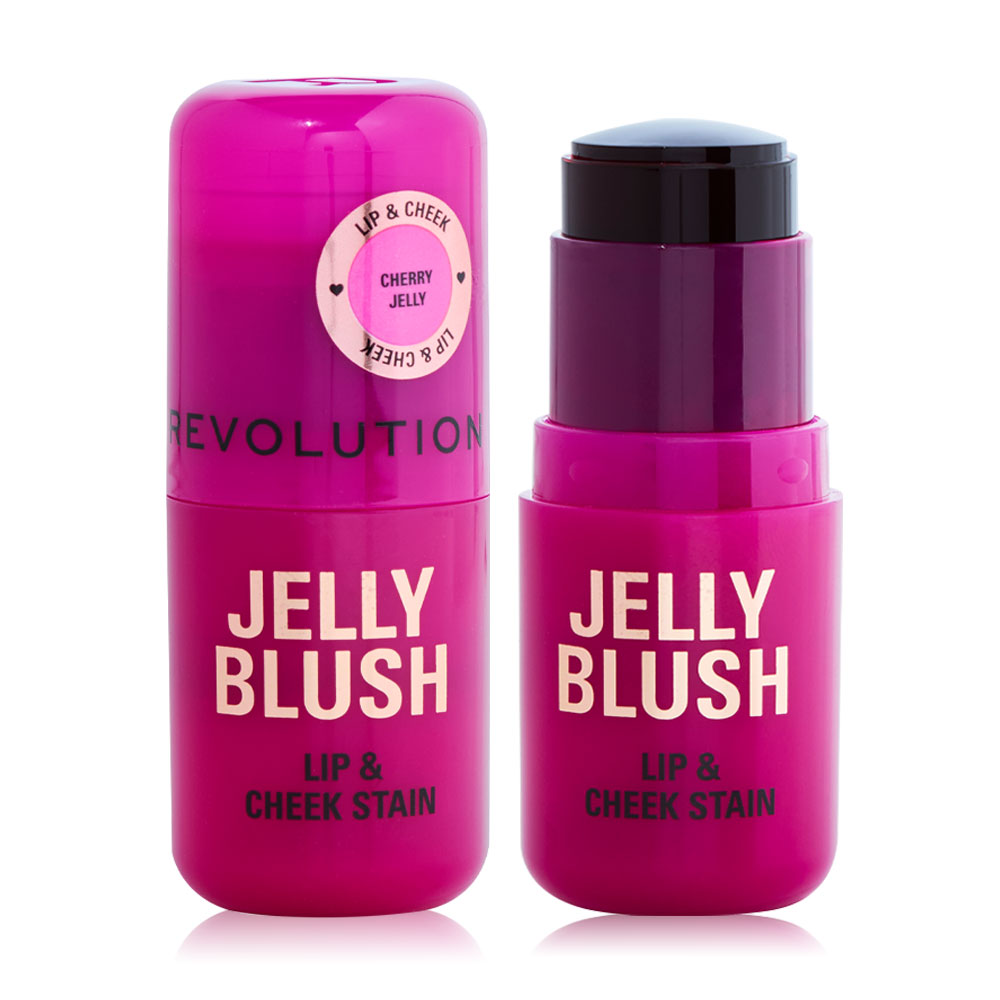 Makeup Revolution Jelly Blush Lip & Cheek Stain 5.5g #Cherry Jelly