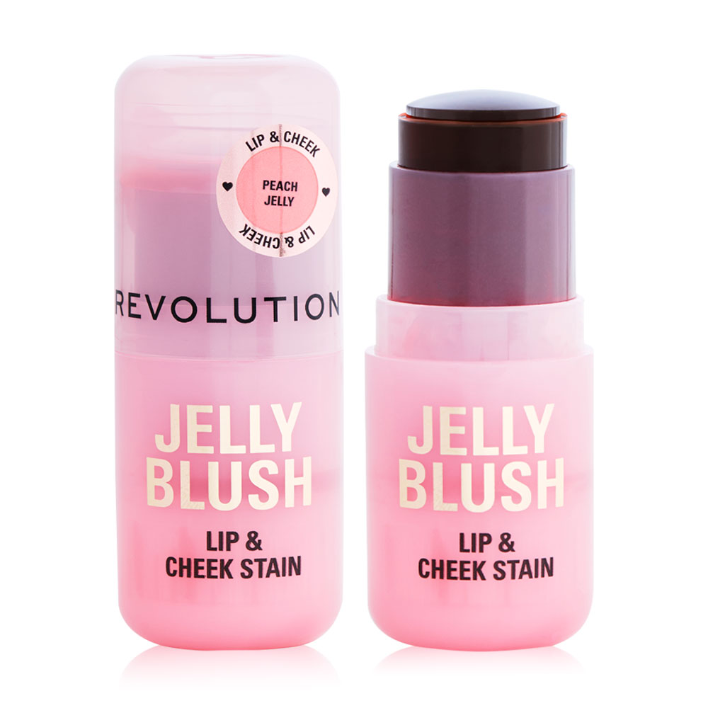 Makeup Revolution Jelly Blush Lip & Cheek Stain 5.5g #Peach Jelly