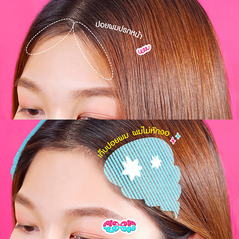 Moonzoon Hair Sticky Patch And Curler Clip 3pcs