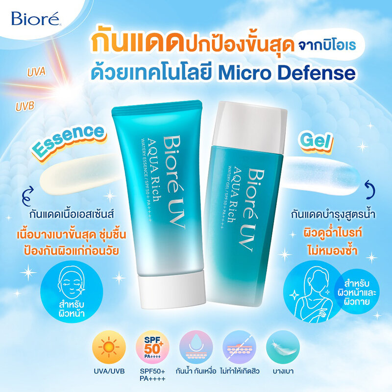 Biore UV Aqua Rich Watery Essence SPF50+/PA++++ 15g