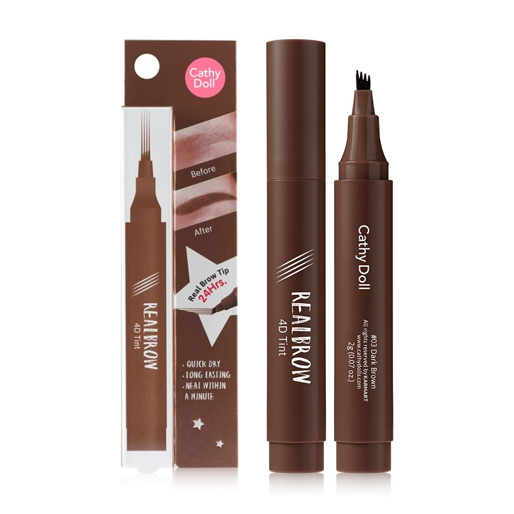 Cathy Doll Real Brow 4D Tint 2g #03 Dark Brown