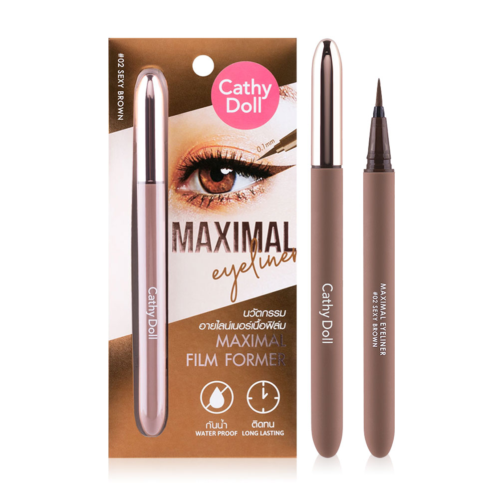 Cathy Doll Maximal Eyeliner 0.7ml #02 Sexy Brown