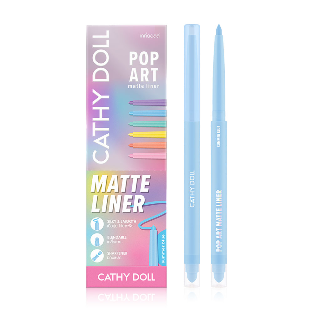 Cathy Doll Pop Art Matte Liner 0.25g #Summer Blue