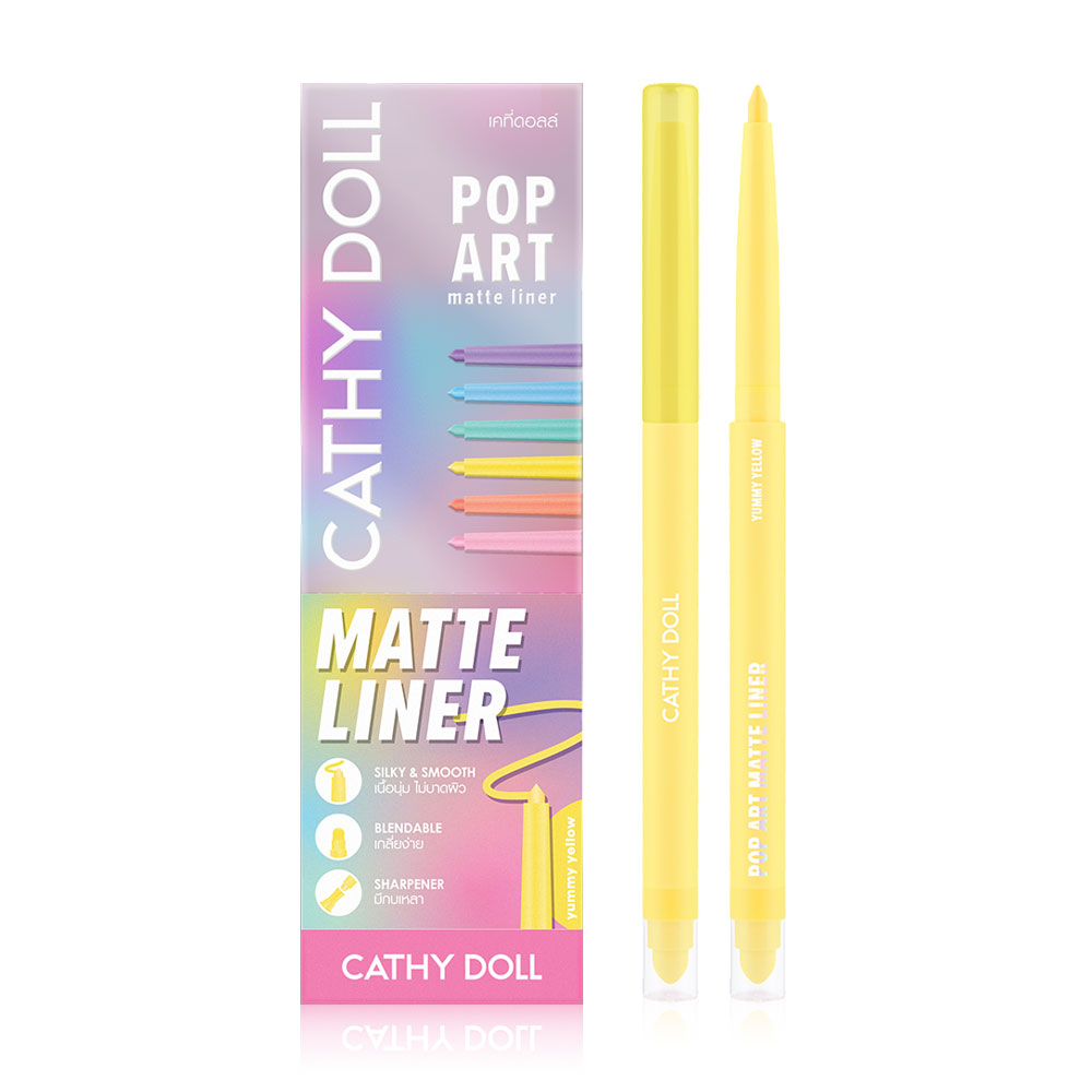 Cathy Doll Pop Art Matte Liner 0.25g #Yummy Yellow