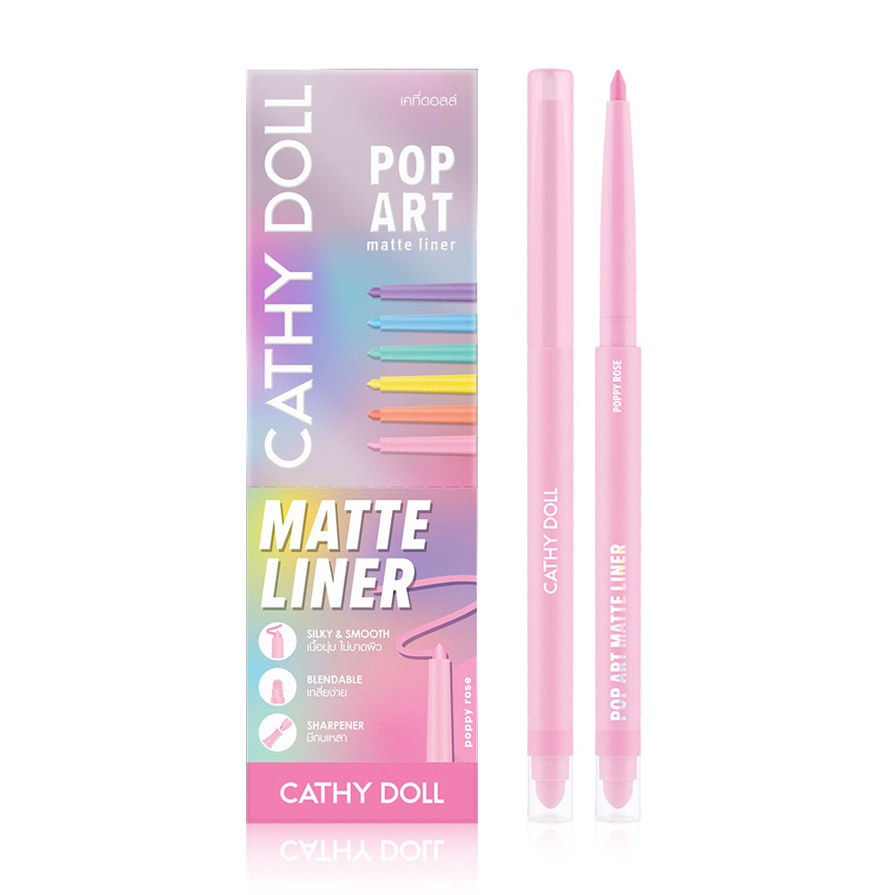 Cathy Doll Pop Art Matte Liner 0.25g #Poppy Rose