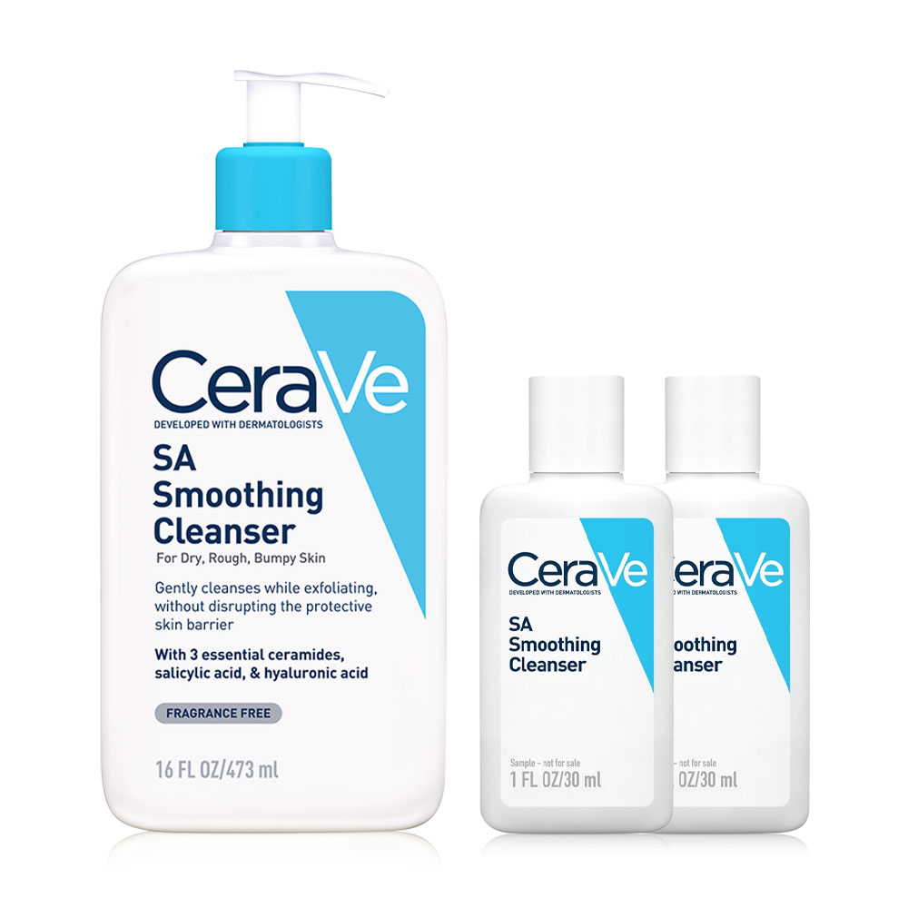 CeraVe SA Smoothing Cleanser 473ml [Free! CeraVe SA Smoothing Cleanser 30ml x 2pcs]