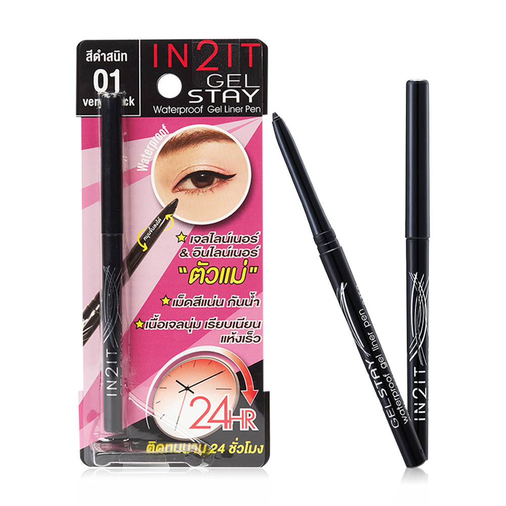In2It Gel Stay Waterproof Eyeliner Pen 0.35g #GSL01 Very Black