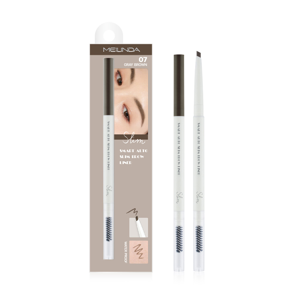 Mei Linda Smart Auto Slim Brow Liner 0.05g #07 Gray Brown ( สินค้าหมดอายุ : 2026.05.01 ) 