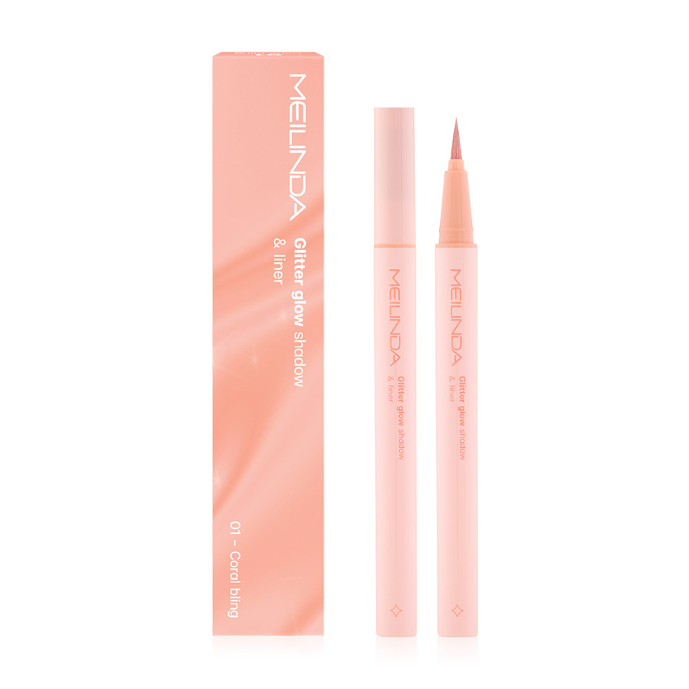 Mei Linda Glitter Glow Shadow And Liner 13g #01 Coral Bling