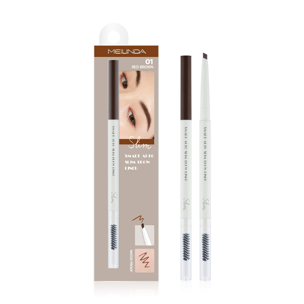 Mei Linda Smart Auto Slim Brow Liner 0.05g #01 Red Brown
