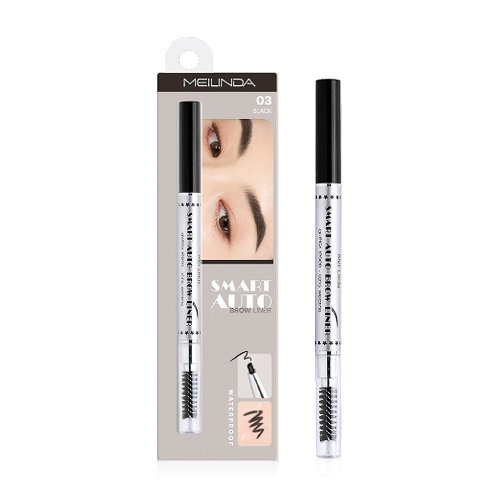 Mei Linda Smart Auto Brow Liner 0.25g #03 Black ( สินค้าหมดอายุ : 2026.01.01 ) 