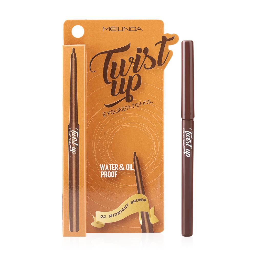 Mei Linda Twist up Eyeliner Pencil #02 Midnight Brown