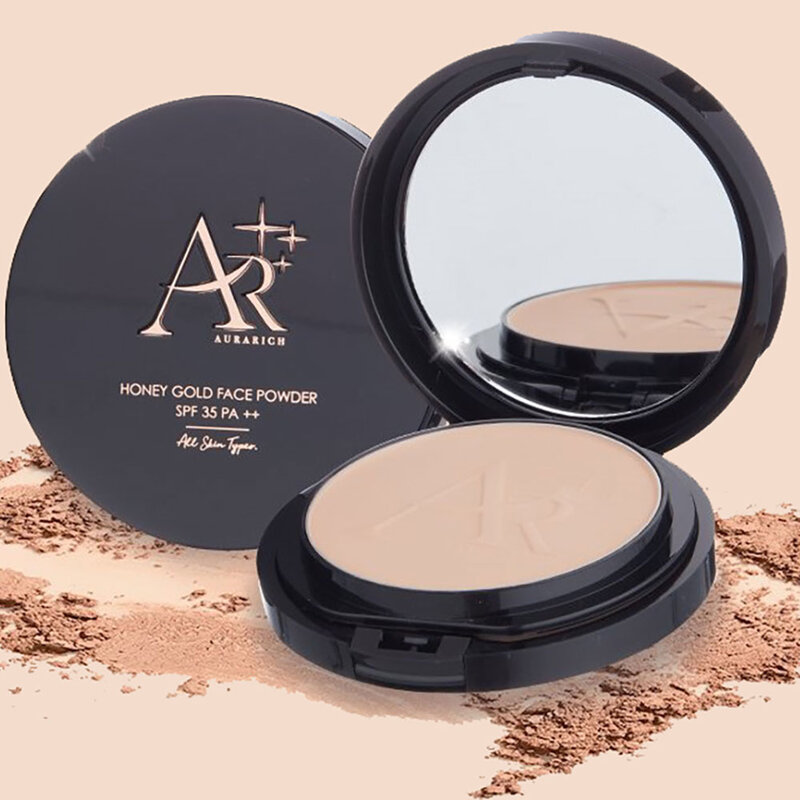 Aura Rich Honey Gold Face Powder SPF35 PA++ 15g #02