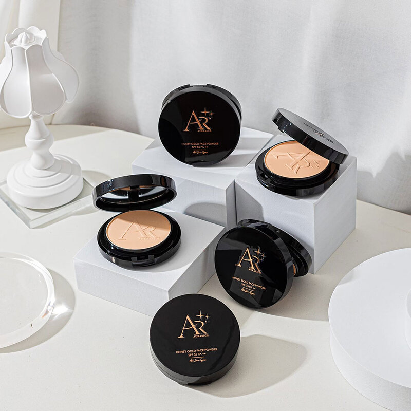 Aura Rich Honey Gold Face Powder SPF35 PA++ 15g #02