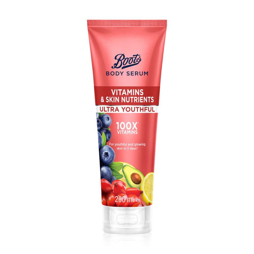BOOTS Body Serum Vitamins & Skin Nutrients Ultra Youthful 200ml