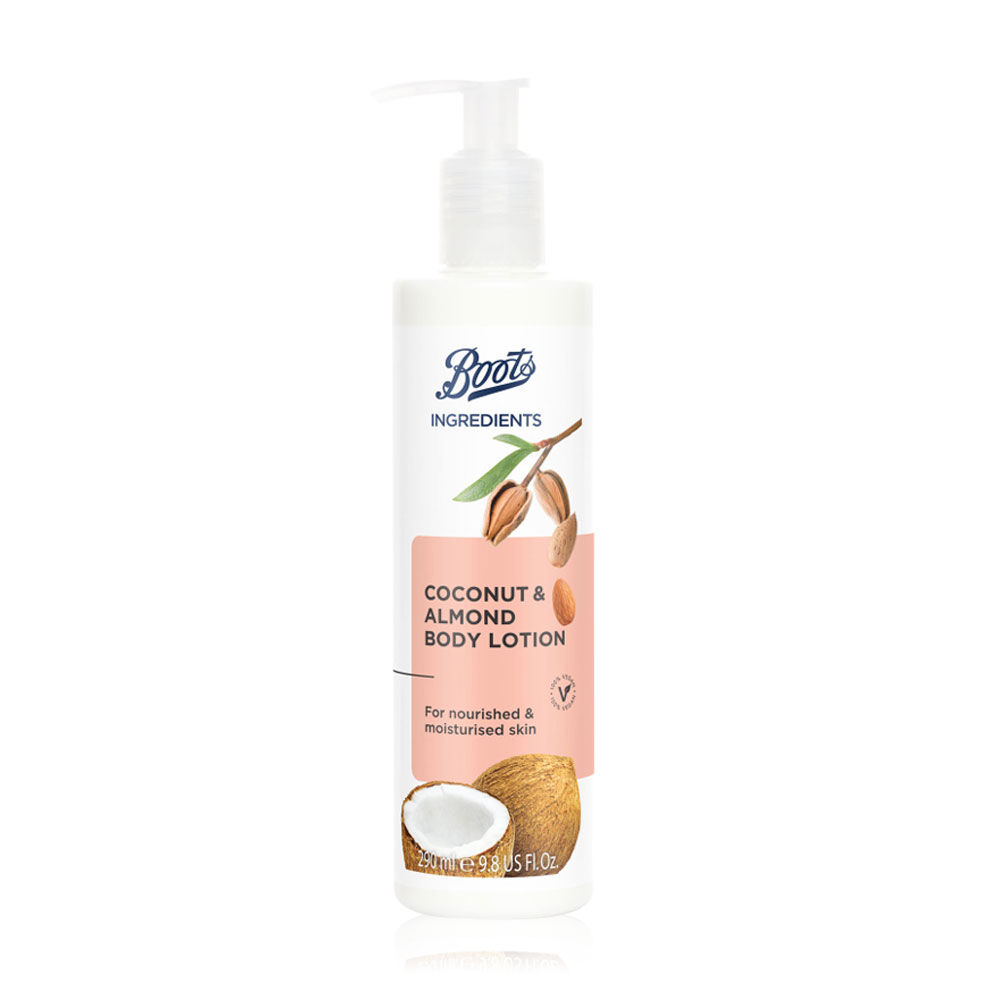 BOOTS Ingredients Coconut & Almond Body Lotion 290ml