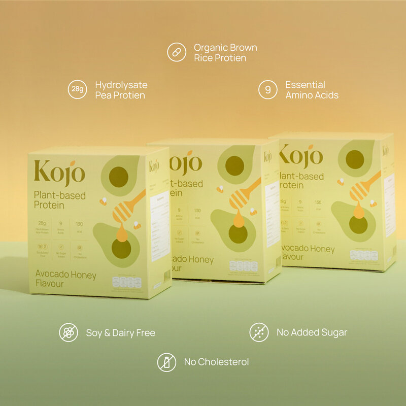 KOJO Plant Based Protein [35g x 10 Sachets] #Avocado Honey Flavour