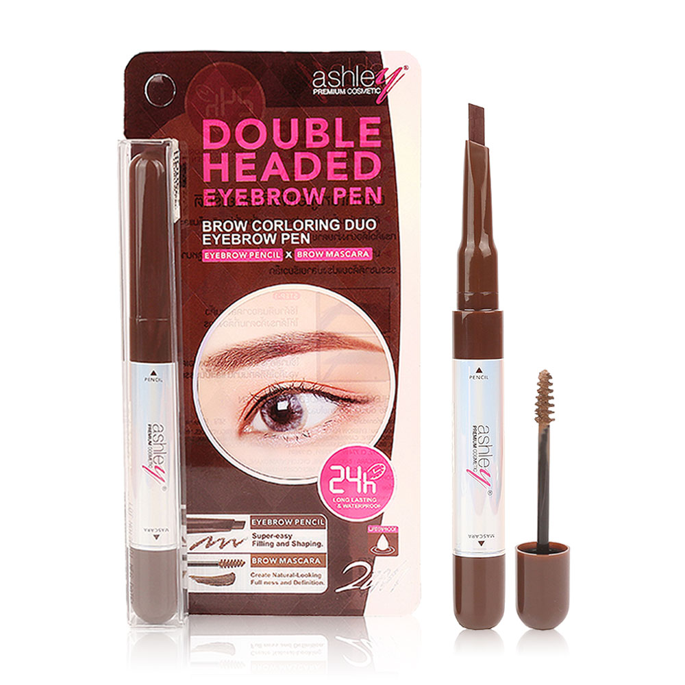 Ashley Double Headed Eyebrow Pen 3.8g #03 ( สินค้าหมดอายุ : 2025.10.01 ) 