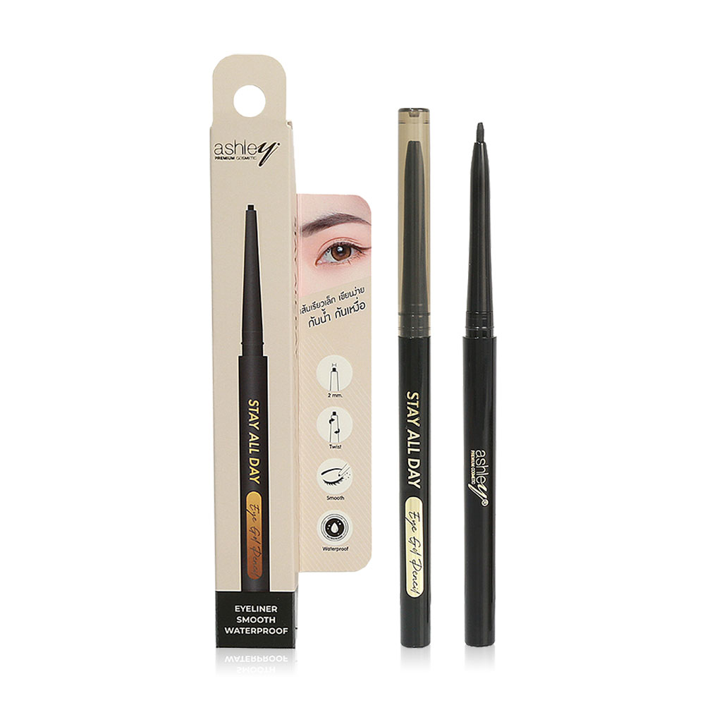 Ashley Eye Gel Pencil 0.15g #01 Black