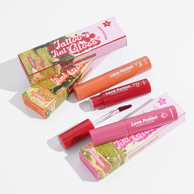 LOVE POTION Tattoo Lip Gloss 3g #Orange
