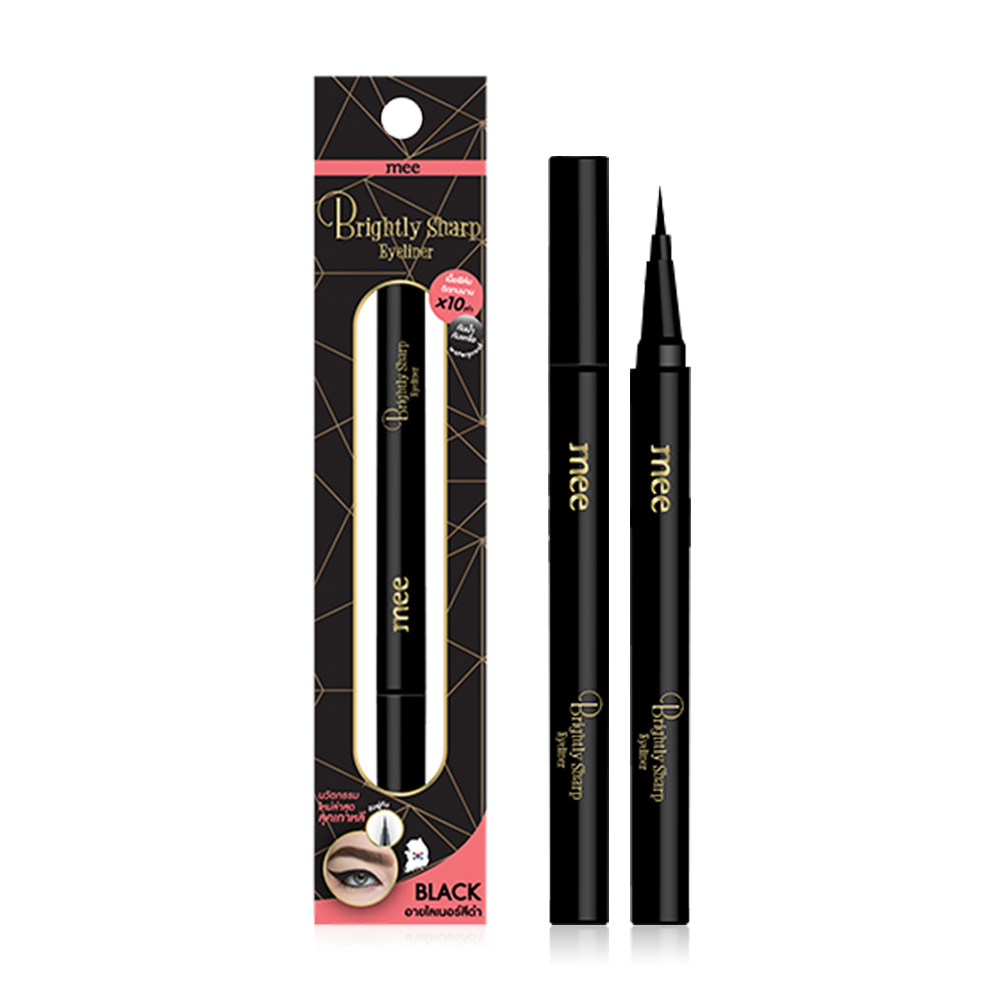 Mee Brightly Sharp Eyeliner Waterproof #Black