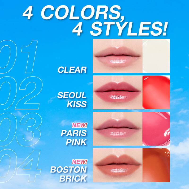 MizuMi Skincare UV Lip Glassy Balm 3.5g #Paris Pink