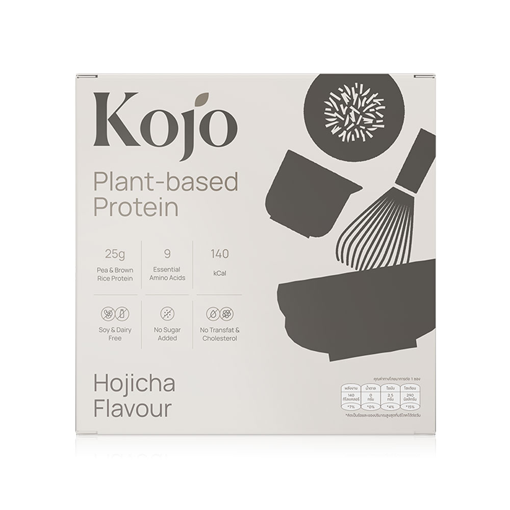 KOJO Plant Based Protein [35g x 10 Sachets] #Hojicha Flavour