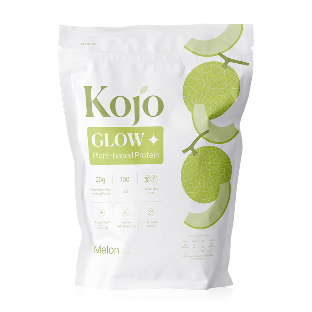 KOJO Glow Plant Based Protein 500g #Melon Flavour