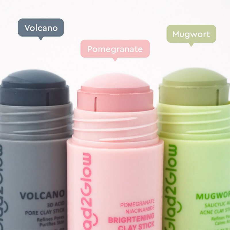 Glad2Glow Pomegranate Niacinamide Brightening Clay Stick 25g