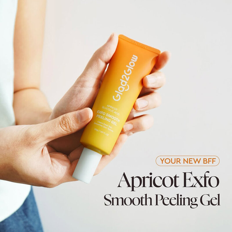 Glad2Glow Apricot Glycolic Acid Exfo Smooth Peeling Gel 50g