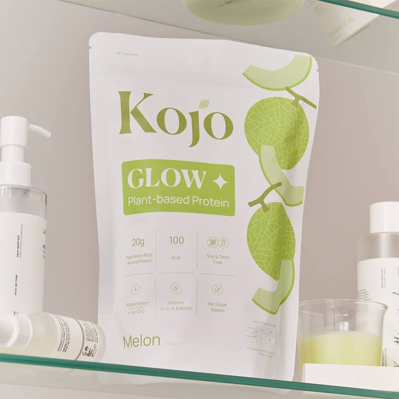 KOJO Glow Plant Based Protein 500g #Melon Flavour