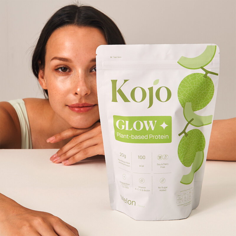 KOJO Glow Plant Based Protein 500g #Melon Flavour