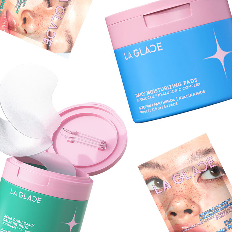 LA GLACE Acne Care Daily Calming Pads Travel Size 21 Pads