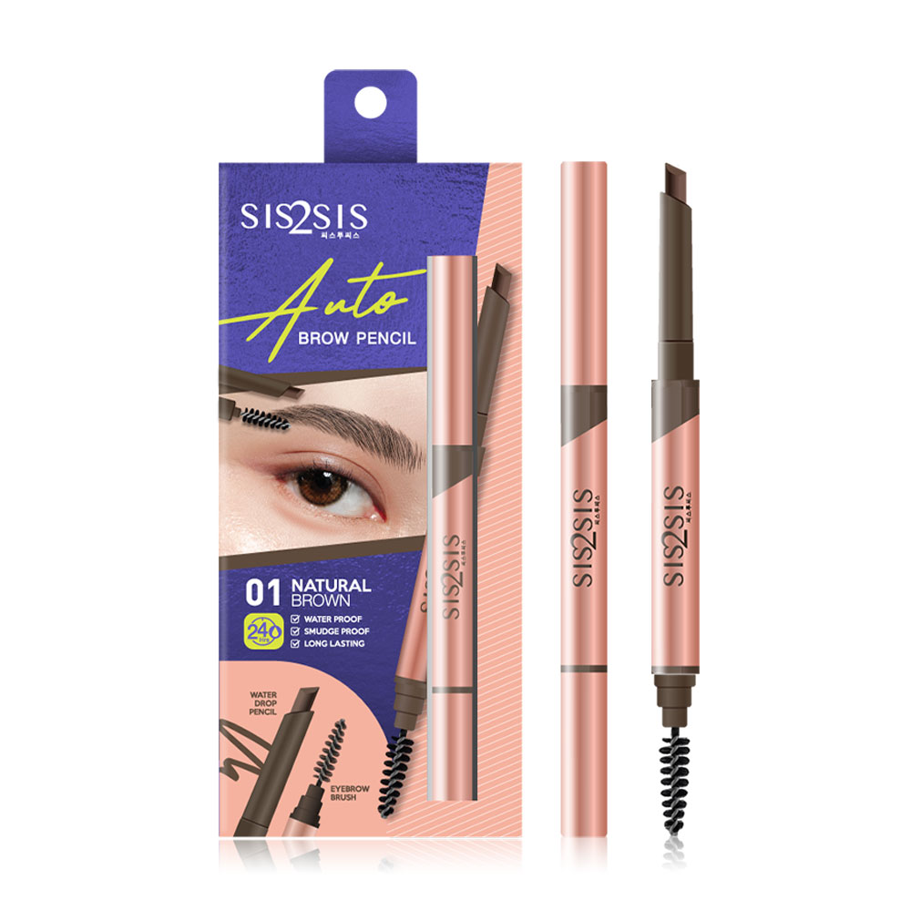 sis2sis Auto Brow Pencil 0.28g #01 Natural Brown