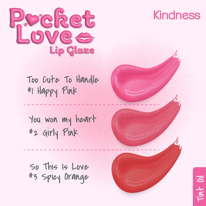 Kindness Pocket Love Lip Glaze 4g #03 Spicy Orange So This Is Love